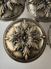 Vintage Brass Drapery Curtain Holdbacks Tie Backs 2.  (4 sets available)