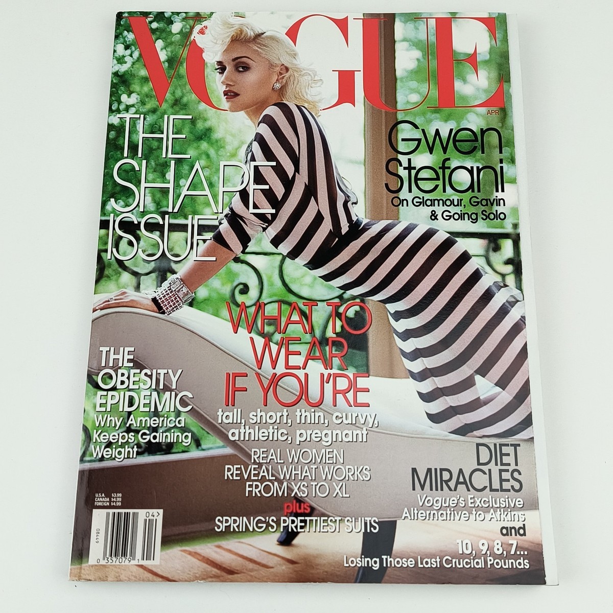 2004 April VOGUE Magazine Gwen Stefani Jade Jagger Chris Von