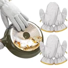 Heavy Duty Steel Wire Dishwashing Scrubber Gloves For Tough Stains and Grease-Uk