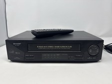 Sharp VC-H810U VHS VCR With Remote And RCA Cables - For Parts/Repair