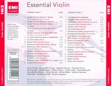 VARIOUS ARTISTS ESSENTIAL VIOLIN NEW CD