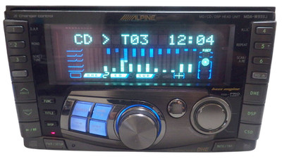 ALPINE MDA-W933J 2DIN CD MiniDisc DSP Receiver w/ Remote Wiring Harness Tested