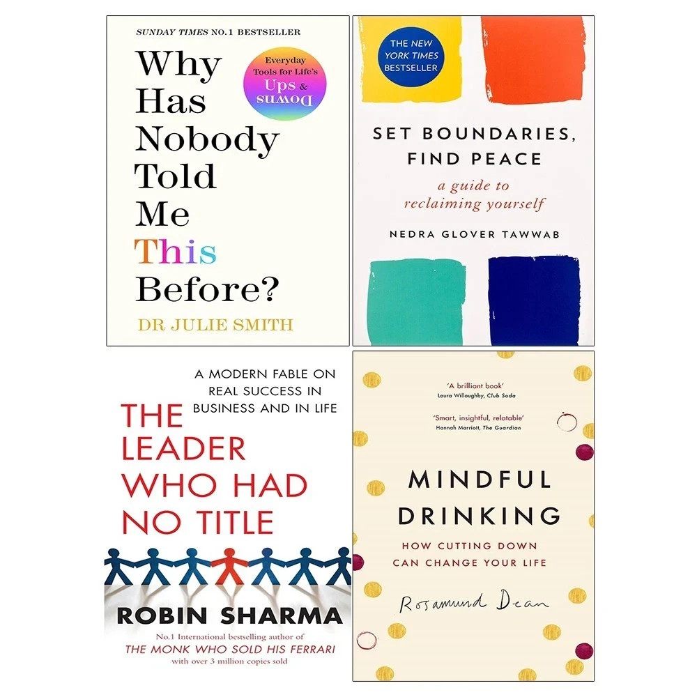 Charisma Myth, Set Boundaries, Mindful Drinking, Leader Who Had 4 Books Set NEW