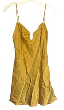Victorias Secret womans slip dress medium gold silk satin vtg coquette 90s y2k