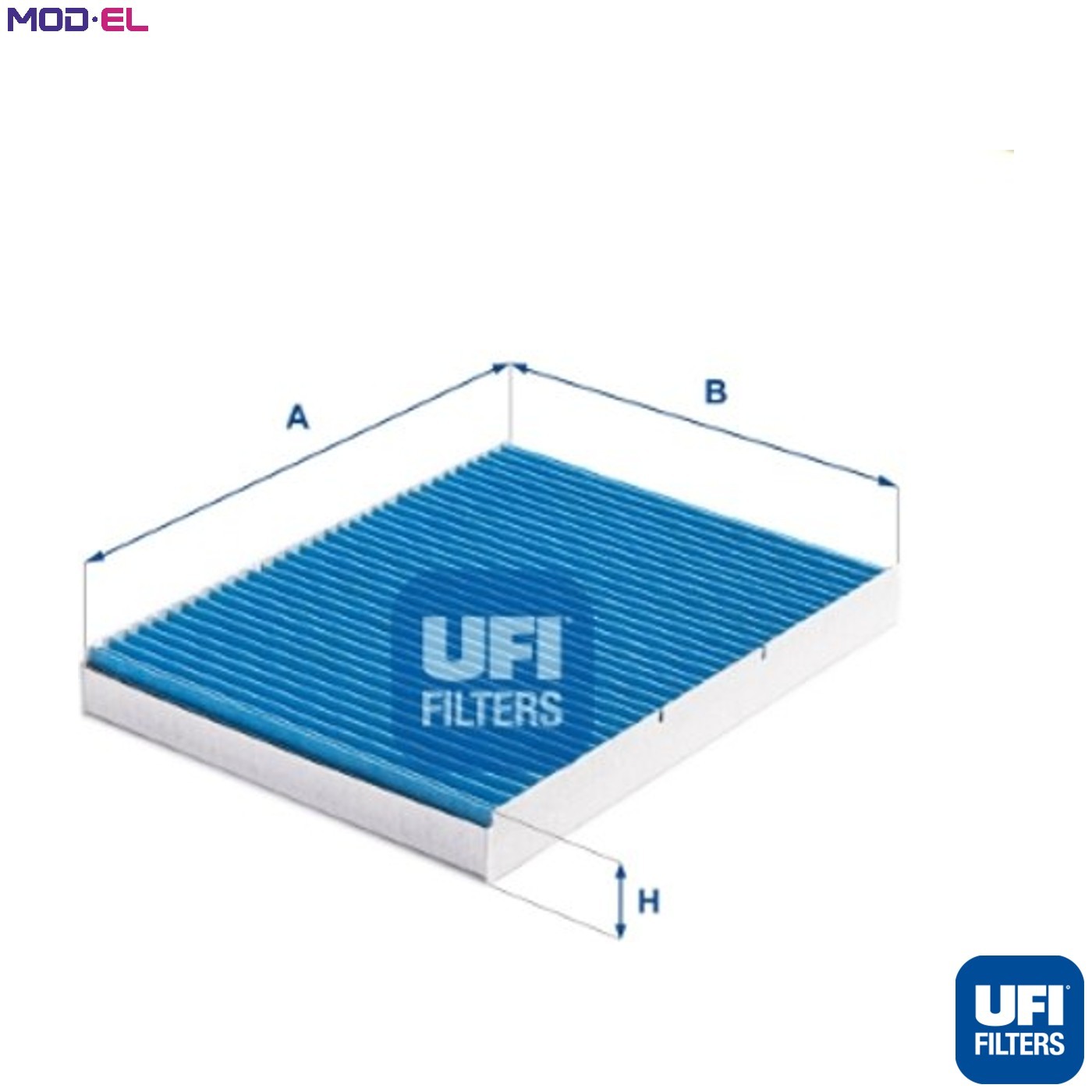 Cabin filter with antibacterial action 34.109.00 UFI for VW AUDI SKODA SEAT - Image 4
