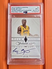 2012 Panini Flawless Kobe Bryant Team Panini Autos - AUTO PSA 10