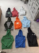 Lot Of Boys Sweat Shirts Youth Size Medium Under Armour Nike YM 9 Items