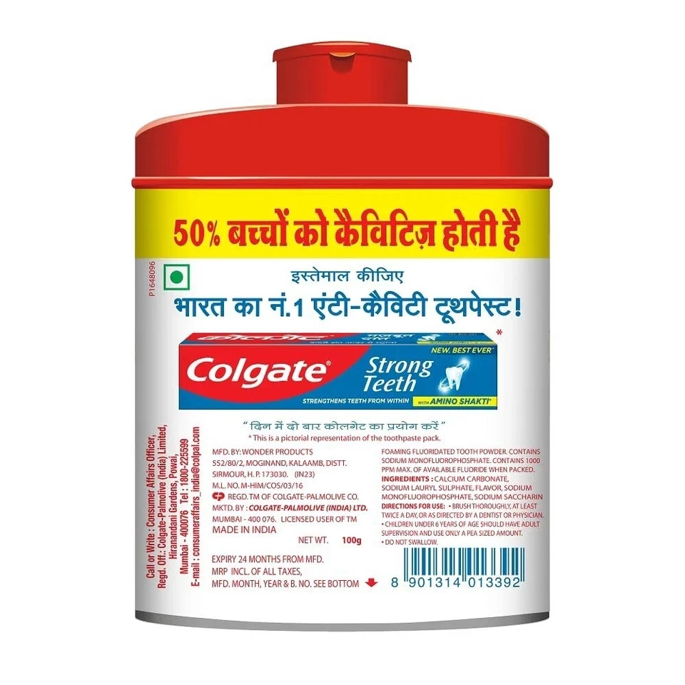 Colgate Cavity Protection Toothpowder 100g x 3 | With Calcium & Minerals USA - Image 3 of 3
