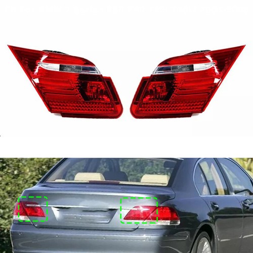 Pair Inner Rear Tail Light Lamps For BMW 7 Series E65 E66 745i 750Li 2005-2008
