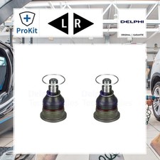 2x ORIGINAL® Delphi Trag-/Führungsgelenk Vorne, Links für Abarth 500 / 595