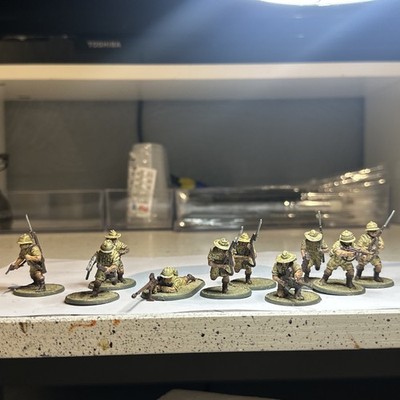 Warlord Games Bolt Action British Commonwealth bemalt 1/3 x10