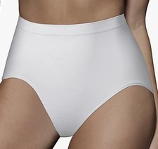 BALI Seamless 2 Pack Ultra Control White Shaping Brief Panty Womens Sz XL