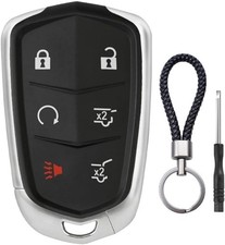 6 Button Key Fob Shell Case Replacement Fits for Escalade ESV 2015 - 6 Button