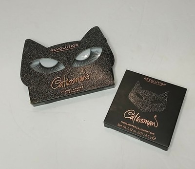 Revolution CATWOMAN Shadow Palette & Volume Lashes Duo, DC Batman Collection NIB
