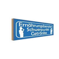 Holzschild 10X27 Cm ErnäHrungsberater GeträNke Bier Essen Trinken Deko Geschenk