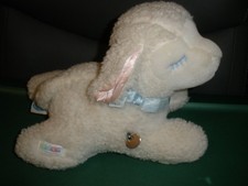 EDEN White Lamb Musical Plush 10"x7" Plays "Mary Had a Little Lamb" SU164 