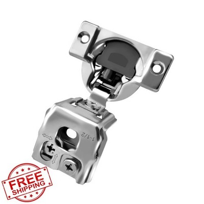 Berta 1-1/2 in overlay cabinet hinges 50 pieces
