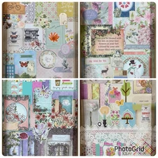 Ephemera Lot Mystery Junk Journaling Crafting Supplies Scrapbooking Mixed Media