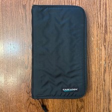 Case Logic 48 Disk CD Wallet DVD Disc Holder Storage Zip Black Vintage