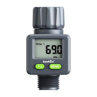 RAINPOINT DIGITALER WASSERDURCHFLUSSMESSER FÜR DIE GARTENBEWÄSSERUNG