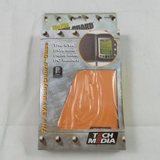 Tech Media Universal Genuine Leather Palm Size PC Wallet/Case - Orange 03520 