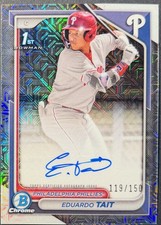 Eduardo Tait 2024 Bowman Chrome - Prospect Autographs #CPA-ET HTA Choice /150