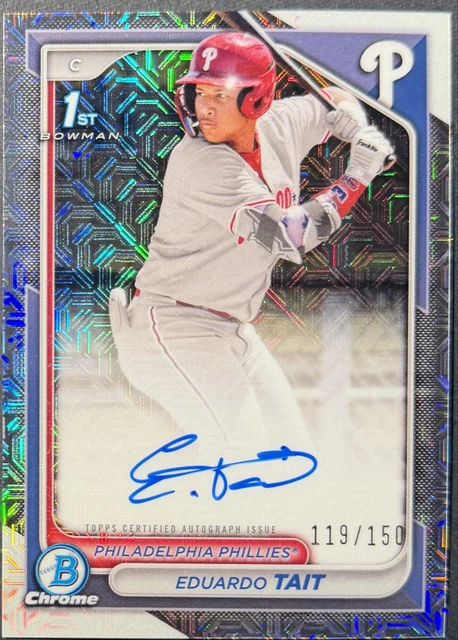 Eduardo Tait 2024 Bowman Chrome - Prospekt Autogramme #CPA-ET HTA Auswahl /150