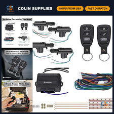Keyless Entry System - 2 Remotes 4 Door Actuators - Central Locking Kit for Ca