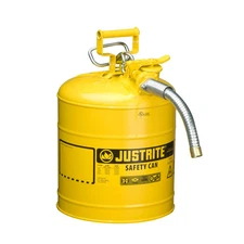 Justrite 7250230 AccuFlow 5 GAL. YELLOW DIESEL Safety Can Steel Fuel Flammables