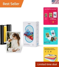 Amber M100/M200 4x6'' Photo Printer 40 Sheets Photo Paper & 1 Cartridge Refil...