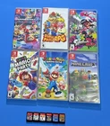 Nintendo Switch Game Lot: 6 Great Mario Kids Games Mario Kart, Party, Minecraft