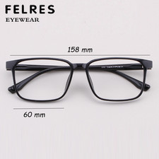 Oversize 158mm Frame Width Reading Glasses Men Square TR90 Presbyopic Glasses