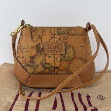 Borsa a tracolla Alviero Martini 1A Classe donna piccola marrone Geo Map Made in Italy