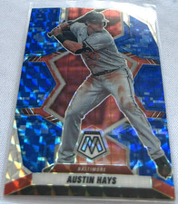 2022 Panini Mosaic Baseball Austin Hays Baltimore Orioles Camo Blue Prizm #25