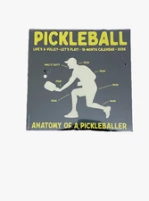 Willow Creek Press 2026 Pickleball Wall Calendar. Anatomy Of A Pickleballer. New