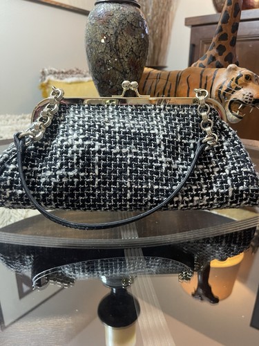 Liz Claiborne White Black Plaid, Classy Vintage Y2K Chanel Vibes Clueless NWT - Picture 7 of 8