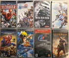 Lot Of 8 PSP Games Playstation Portable Fantasy Marvel Metal God Of War Used