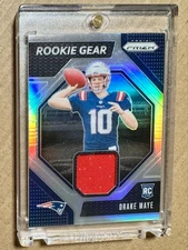 2024 Panini Prizm - Rookie Gear Drake Maye #RG-DME (MEM, RC) NFL Patriots QB