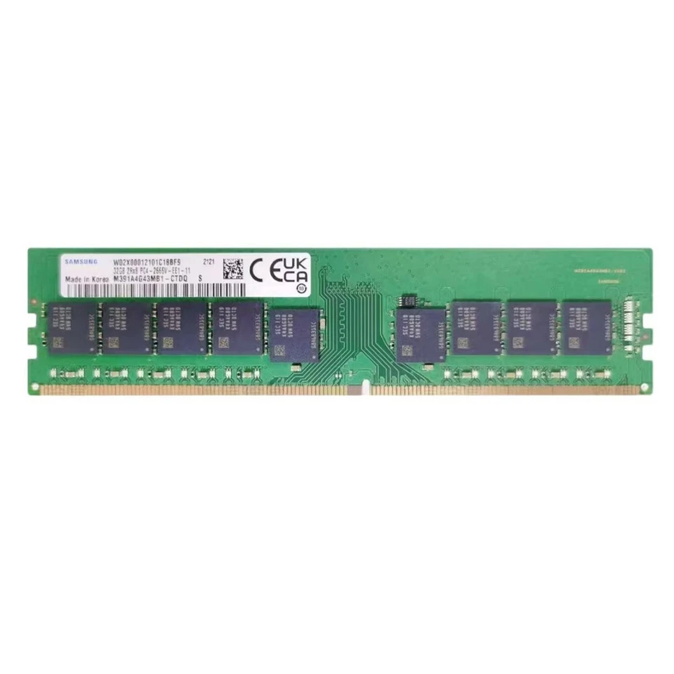 New Samsung 128GB (4X32GB) DDR4 2666MHz ECC UDIMM Memory Ram M391A4G43MB1-CTD - Image 2 of 4