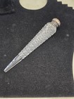 Antique Crystal Sterling Silver Lay Down Perfume Bottle — photo 1