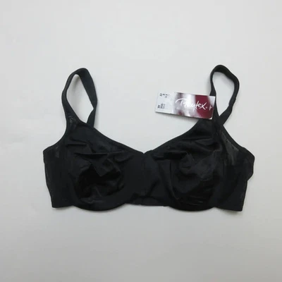 Playtex Women's Bra 80E 36DD Adjustable Straps Black Lace Underwire Comfort - Image 1 of 4