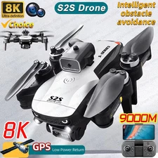 Drone 8K HD Dual Camera Brushless Foldable Quadcopter Aerial Photography Pro