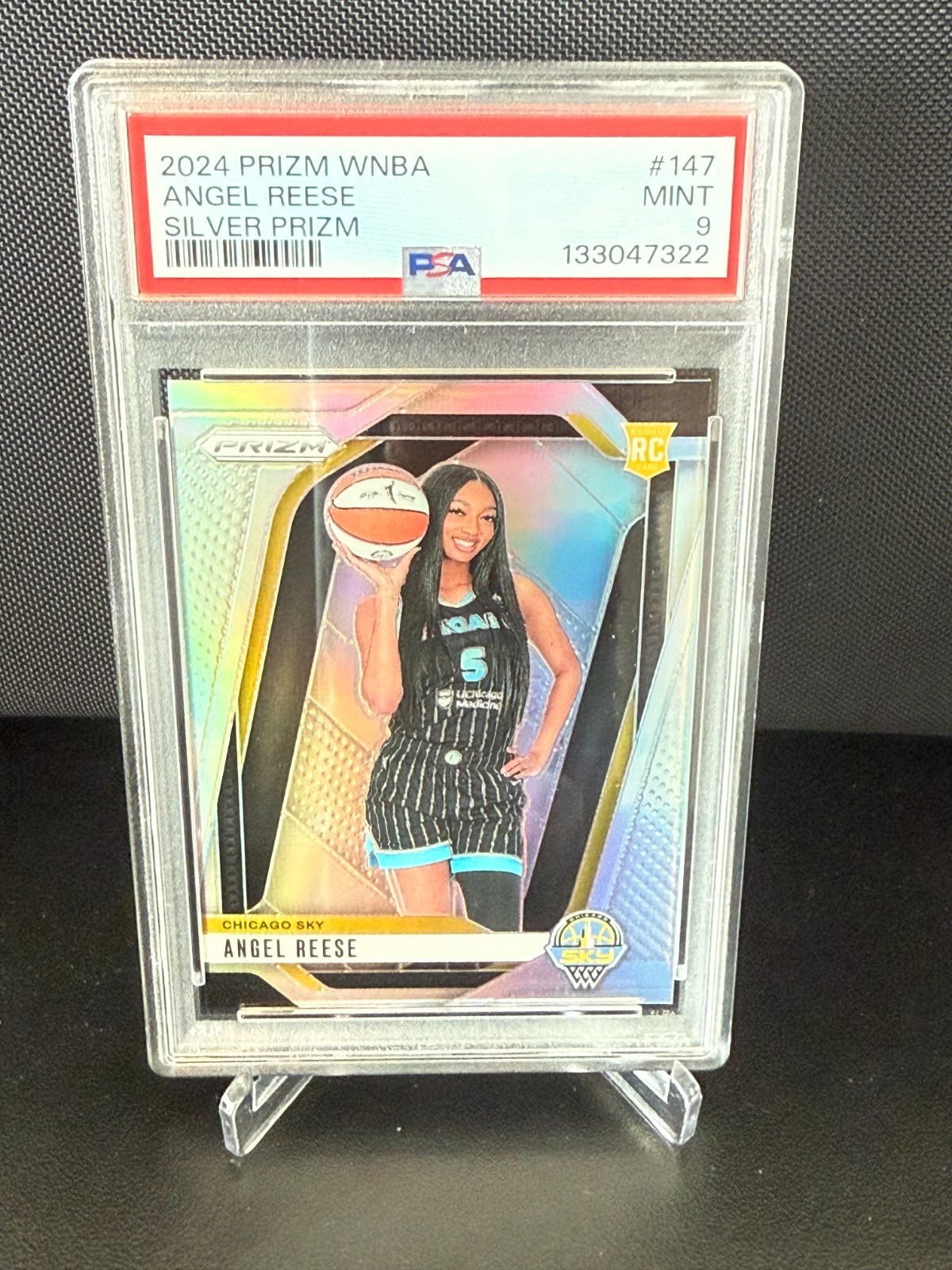 2024 Panini Prizm WNBA Angel Reese Silver Prizm (RC) #147 PSA 9