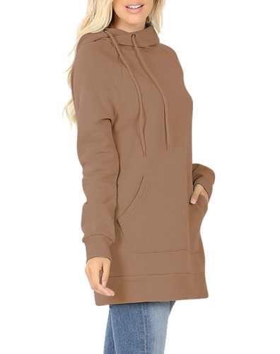 Womens Basic Side Tie Sweatshirt Pullover Hoodie Sweater - Picture 19 of 31