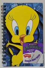 Vintage Looney Tunes Student Weekly Planner Notebook Pad Tweety Bird 1996. New