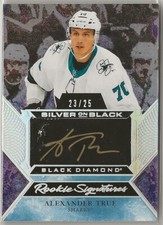 2020-21 Black Diamond Silver on Black Rookie Signatures Alexander True 23/25