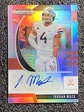 2020 Panini Prizm Draft Picks Silver Prizm Auto Jordan Mack RC Carolina Panther