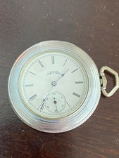VINTAGE 6S ELGIN POCKET WATCH , GRADE 289, KEEPING TIME, YEAR 1910, SIDE WIND