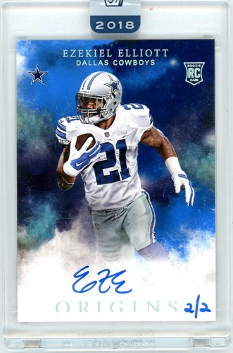 2016 Panini Origins 2/2 On Card Auto Ezekiel Elliott RC RARE SSP - 2018 Honors