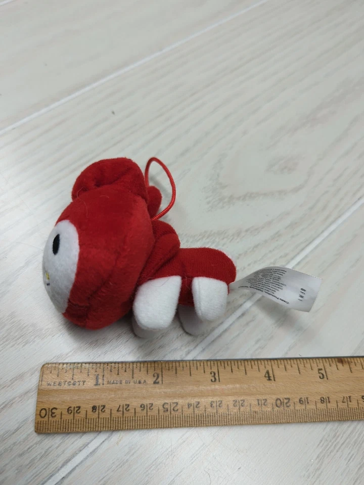 McDonalds Red My Melody Plush Hanging Loop Keychain Sanrio 2007 - Image 2 of 4